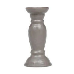 Cantaria Candlestick -Home Fragrance Store 3557ch cantaria candle stick charcoal skyros designs 1