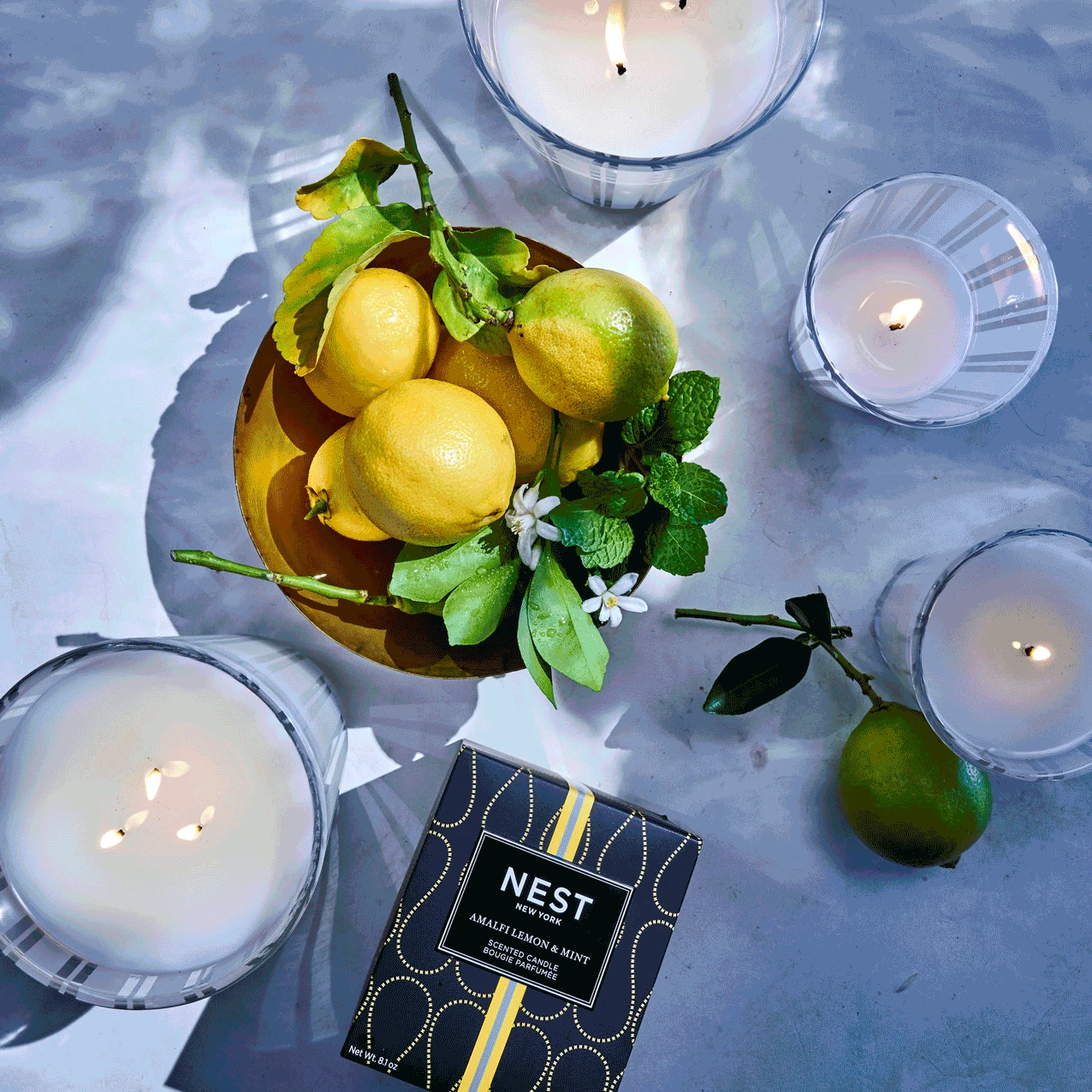 Amalfi Lemon & Mint Classic Candle 4 Amalfi Lemon & Mint Classic Candle - Image 2