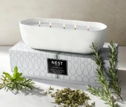 White Tea & Rosemary Alfresco Multi-Wick Decorative Candle -Home Fragrance Store NESTNY ALF WTR CAN MULTI 3