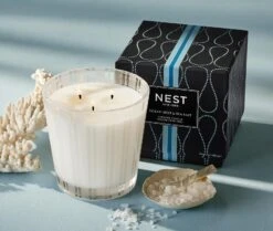 Ocean Mist & Sea Salt 3-Wick Candle -Home Fragrance Store NESTNY CORE OS CAN 3W 3