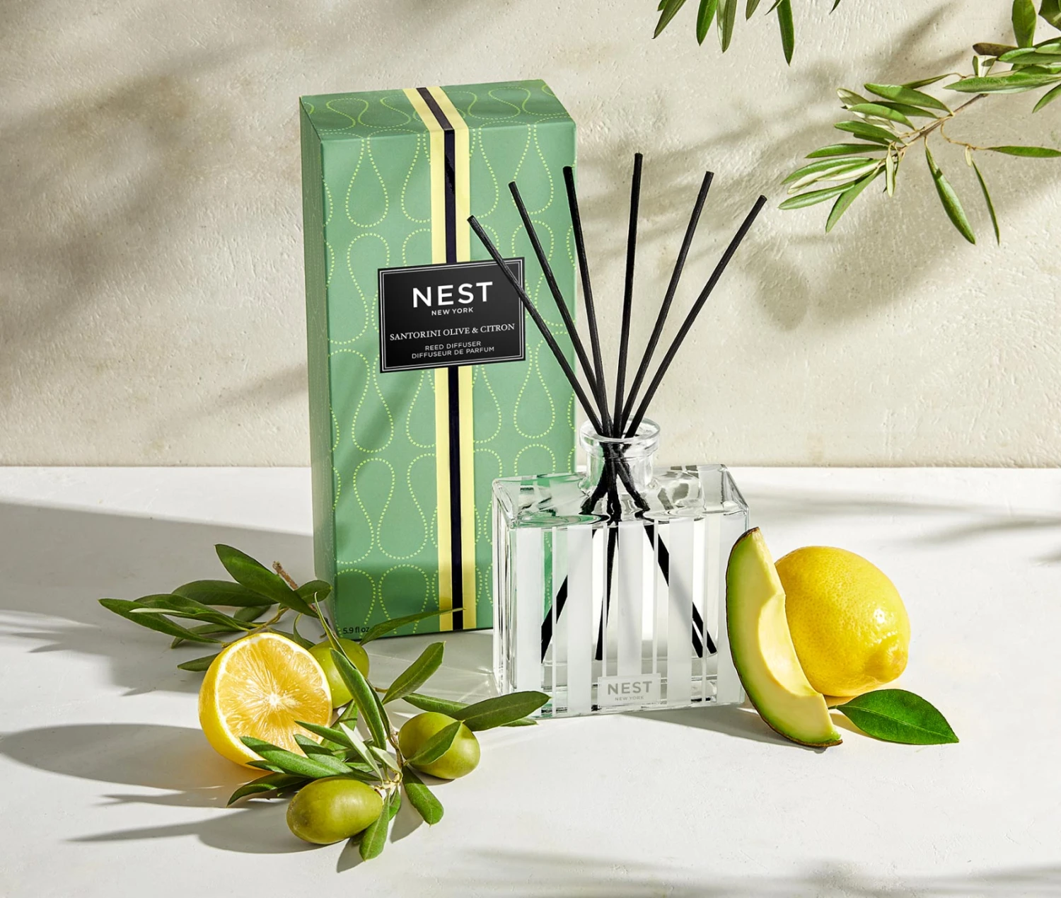 Santorini Olive & Citron Reed Diffuser 5 Santorini Olive & Citron Reed Diffuser - Image 3