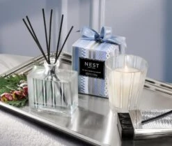 Blue Cypress & Snow Classic Candle -Home Fragrance Store NESTNY FF BSN CAN CL 4