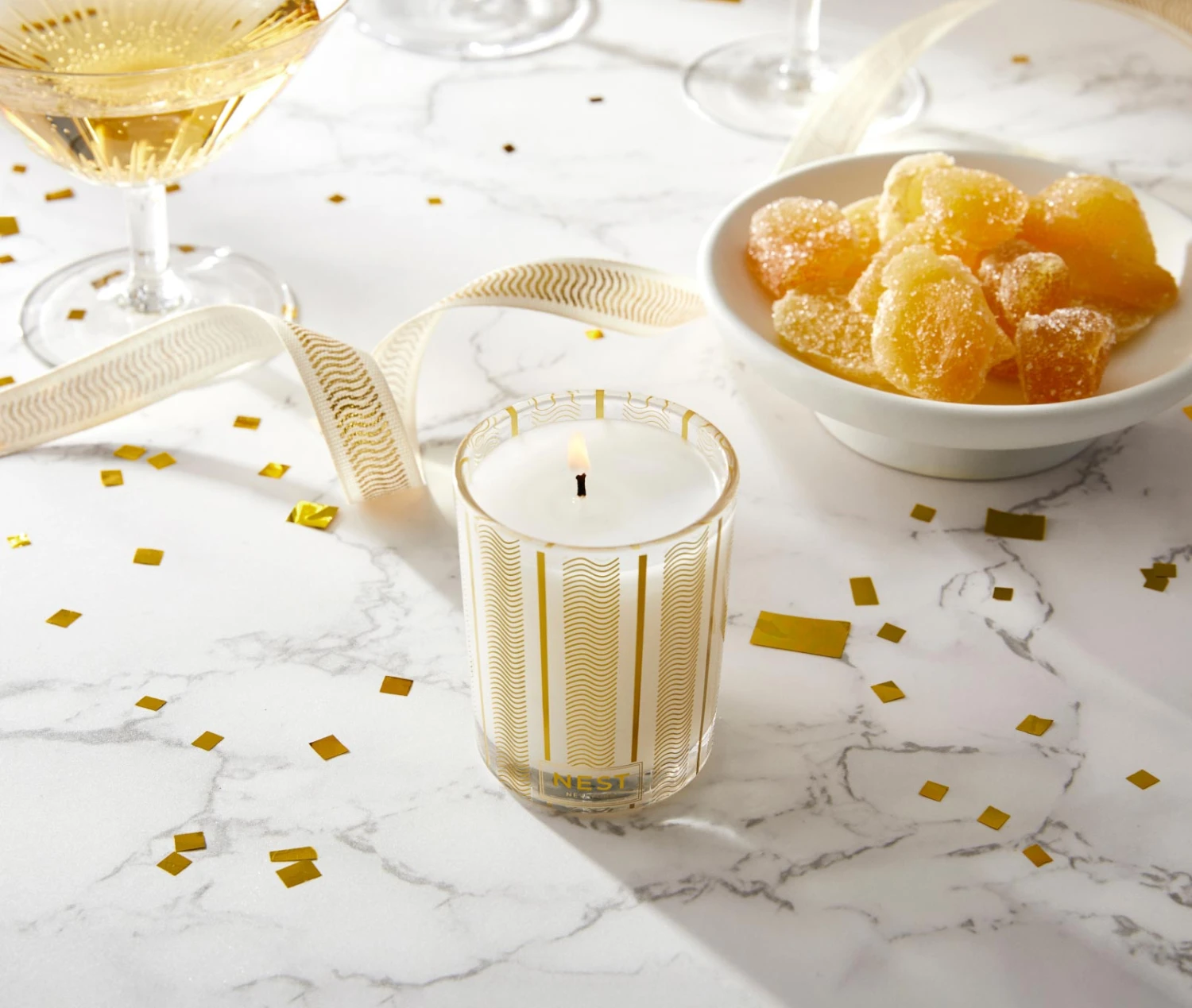 Crystallized Ginger & Vanilla Bean Votive Candle 4 Crystallized Ginger & Vanilla Bean Votive Candle - Image 2