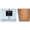 Rattan Driftwood & Chamomile 3-Wick Candle 1 Rattan Driftwood & Chamomile 3-Wick Candle -Home Fragrance Store NESTNY RATTAN WELL DC CAN 3W 1 white background