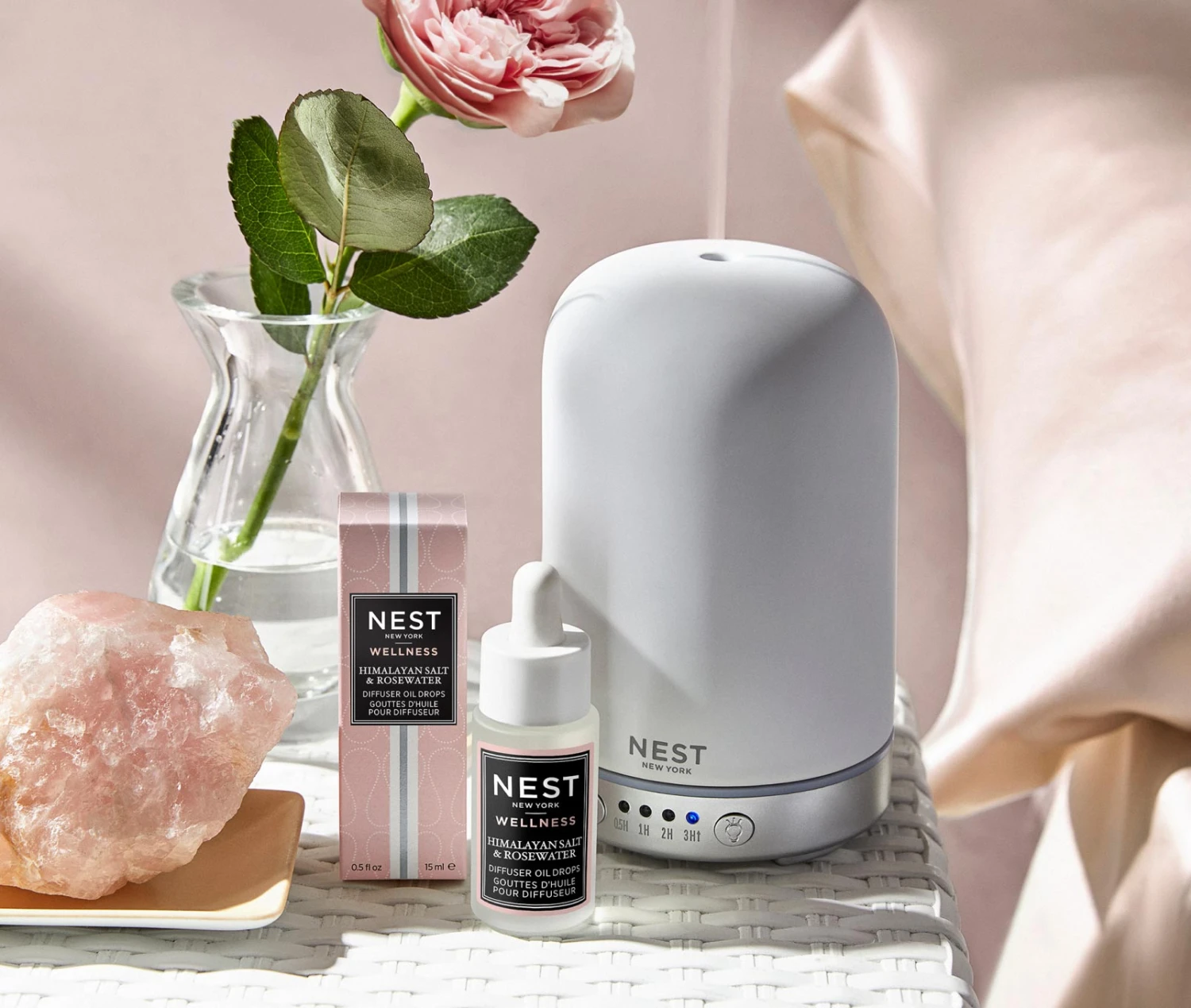 Himalayan Salt & Rosewater Diffuser Oil Drops 4 Himalayan Salt & Rosewater Diffuser Oil Drops - Image 2