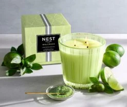 Lime Zest & Matcha 3-Wick Candle -Home Fragrance Store NESTNY WELL LZM CAN 3W 3