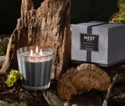 Charcoal Woods 3-Wick Candle -Home Fragrance Store NESTNY WILD CW CAN 3W 3