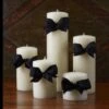 Beeswax Smooth Pillar Candle, Ivory